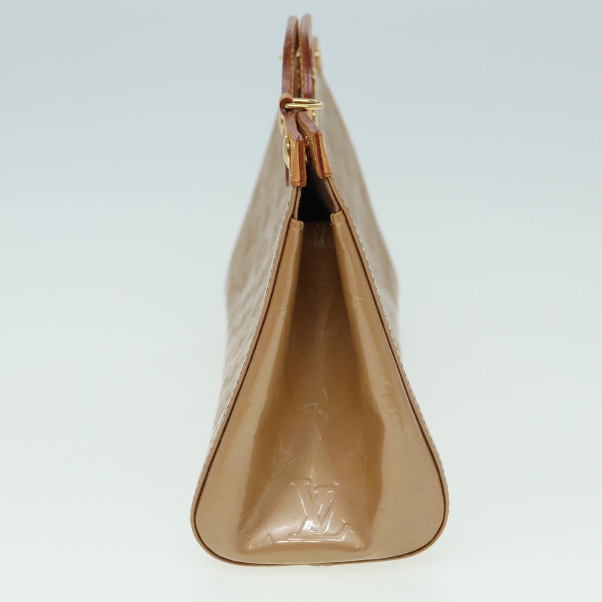 Louis Vuitton Roxbury Beige Patent Leather Handbag