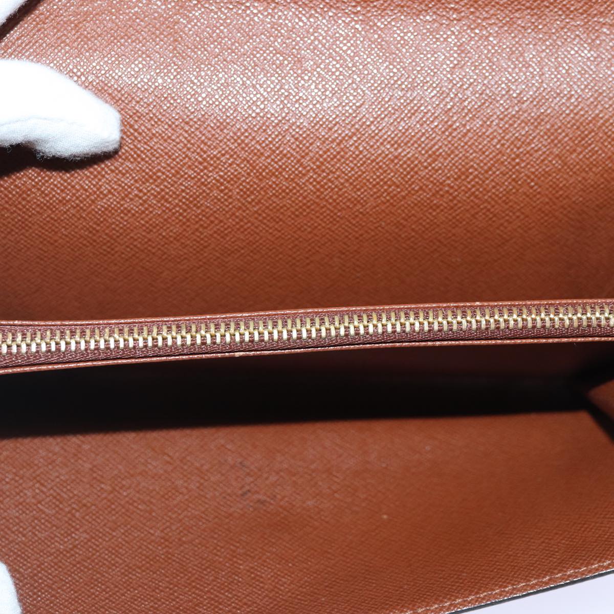 Louis Vuitton Sarah Brown Canvas Wallet