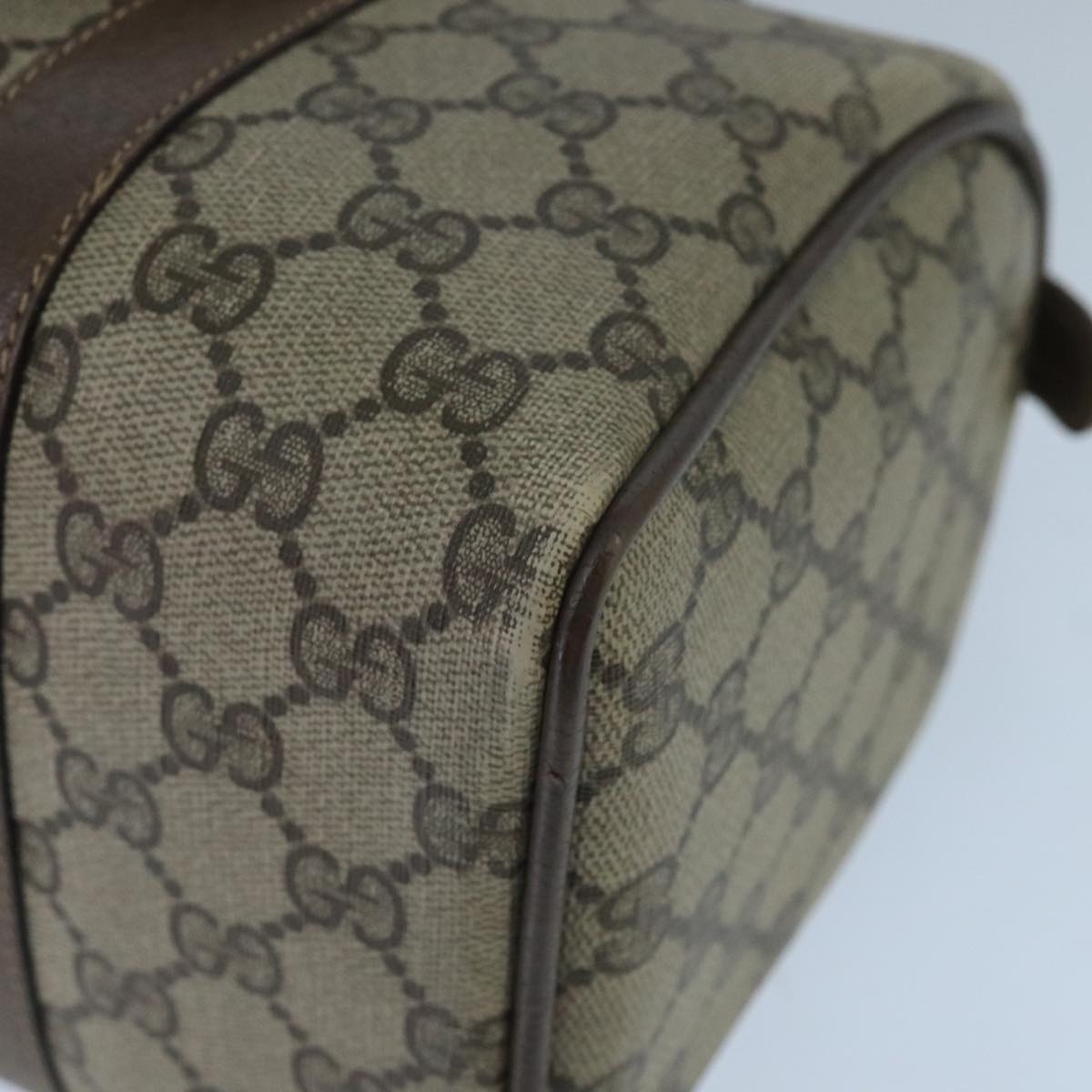 Gucci Gg Supreme Beige Canvas Travel Bag