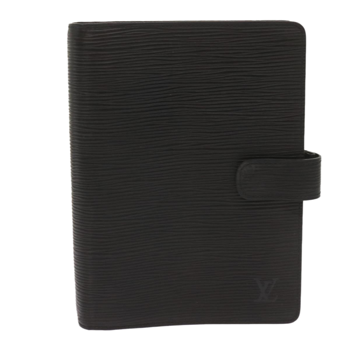 Louis Vuitton Agenda Mm Black Leather Wallet