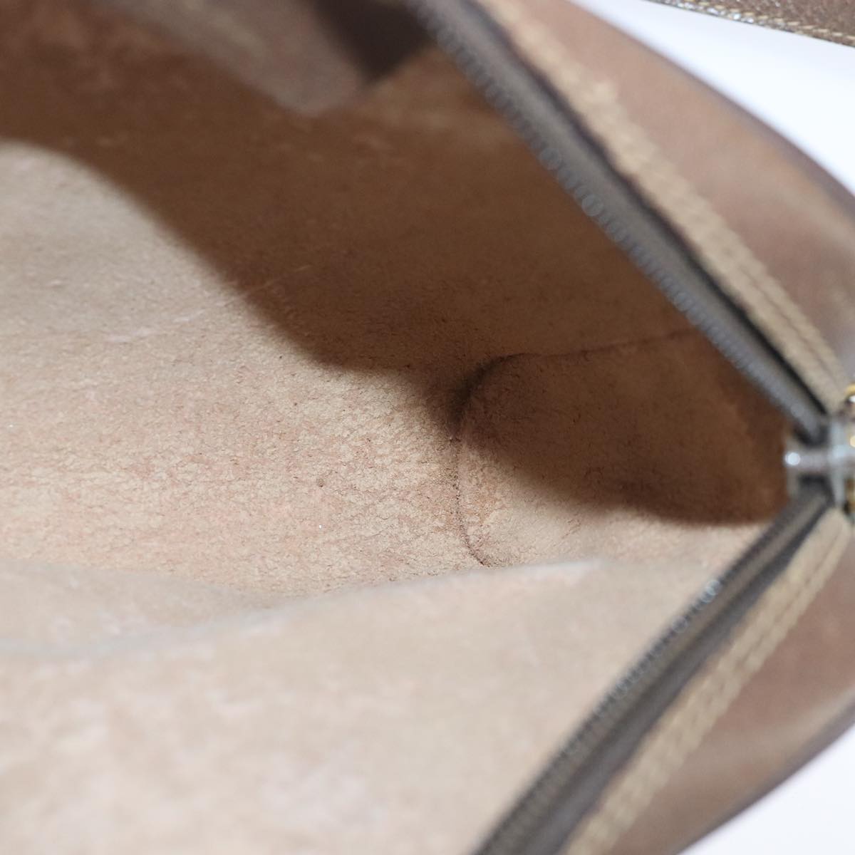 Gucci Sherry Beige Canvas Shoulder Bag