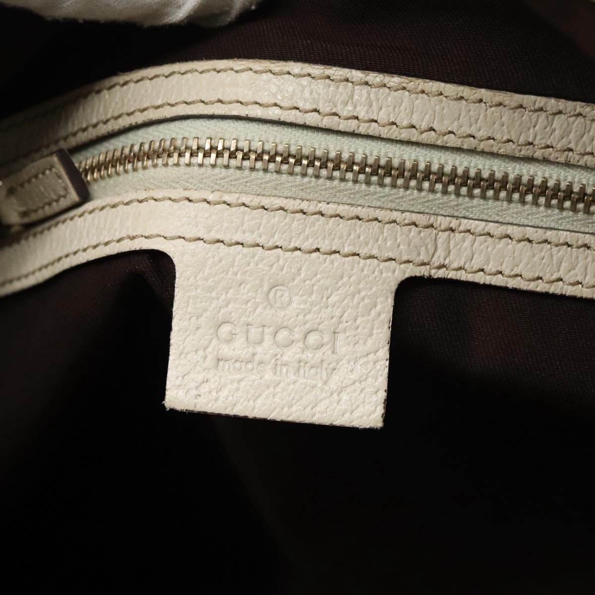 Gucci Charmy Beige Canvas Tote Bag