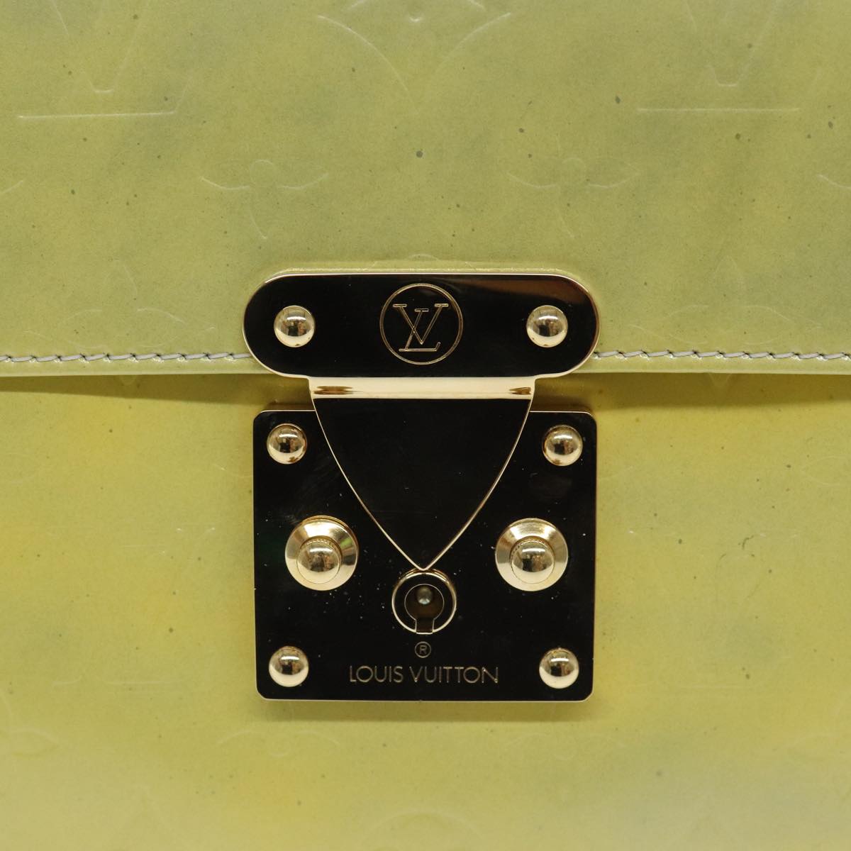 Louis Vuitton Spring Street Yellow Patent Leather Handbag