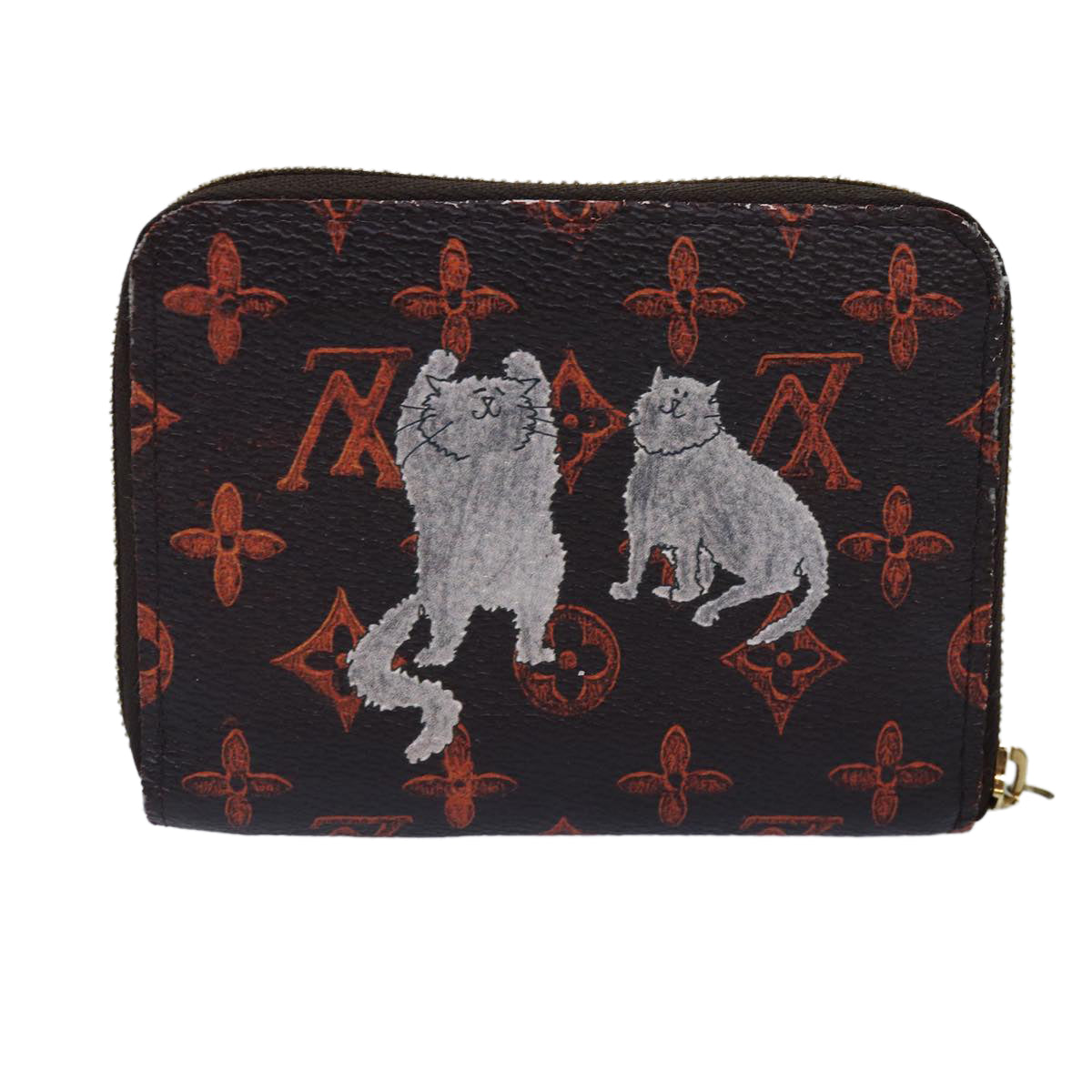 Louis Vuitton Zippy Coin Purse Brown Canvas Wallet