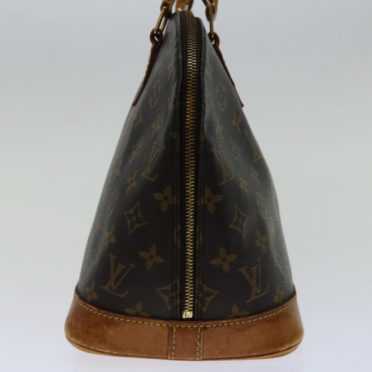Louis Vuitton Alma Brown Canvas Handbag