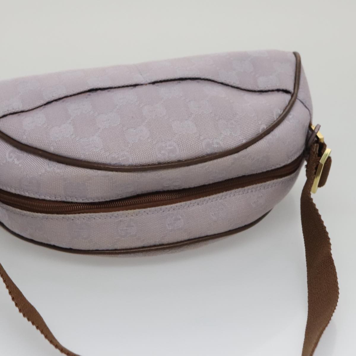 Gucci Gg Canvas Purple Canvas Shoulder Bag