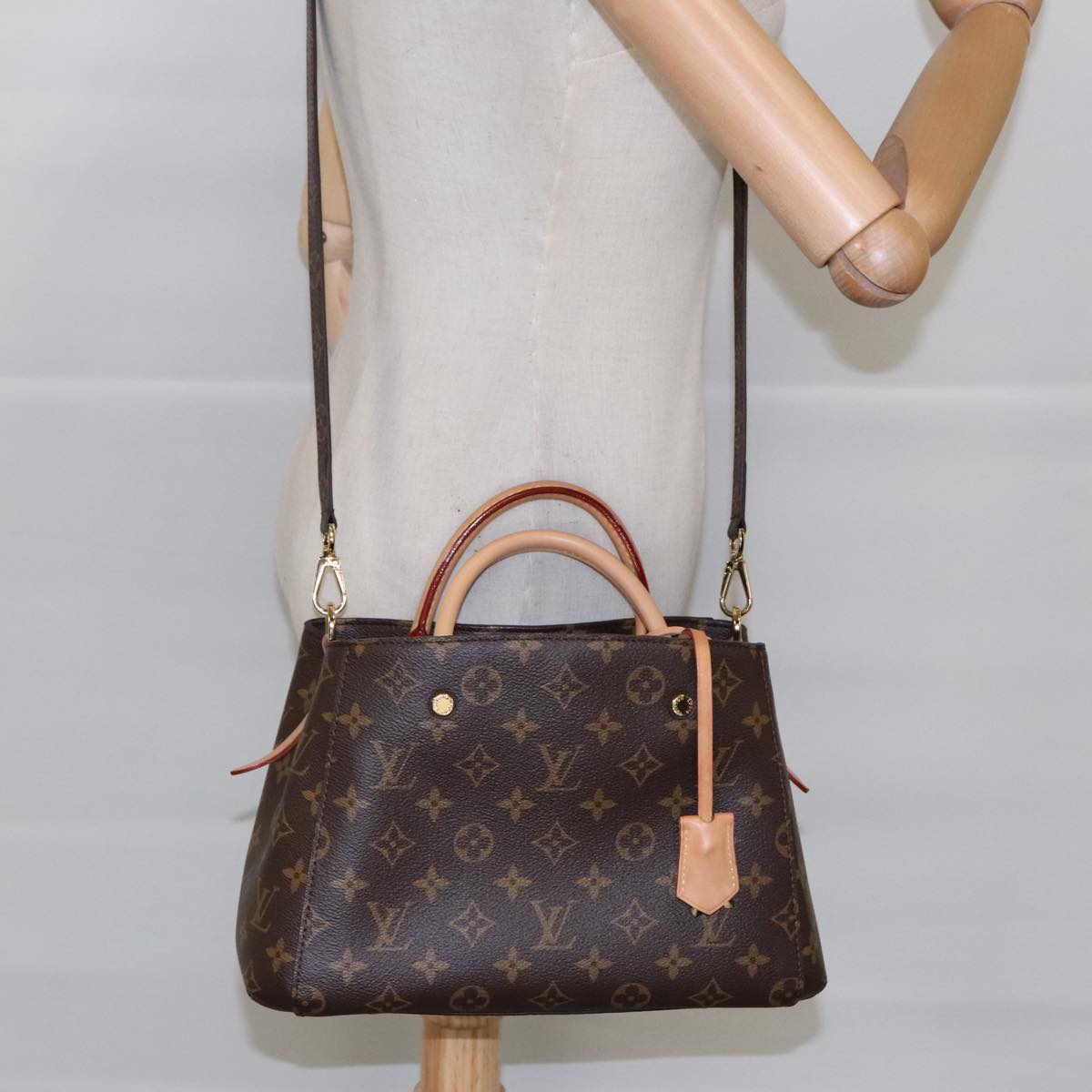 Louis Vuitton Montaigne Brown Canvas Handbag