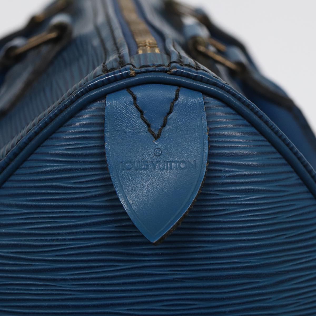 Louis Vuitton Speedy 25 Navy Leather Handbag