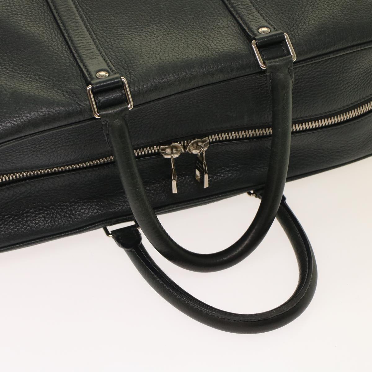 Louis Vuitton Naxos Black Leather Handbag