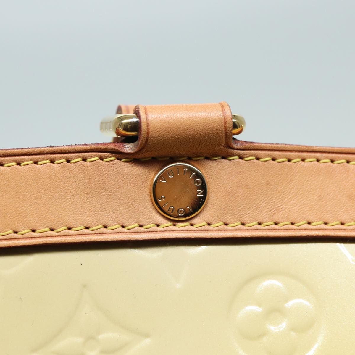 Louis Vuitton Brea Yellow Patent Leather Handbag