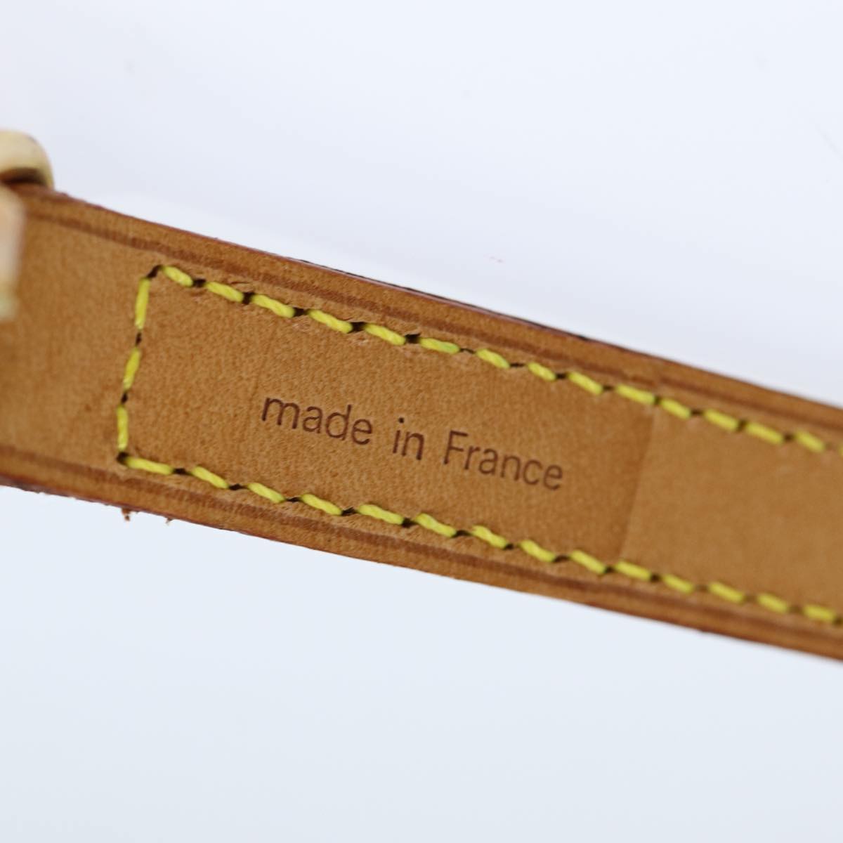 Louis Vuitton Shoulder Strap Beige Leather Bag Jewelry