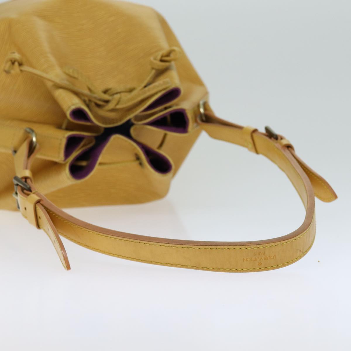 Louis Vuitton Noe Yellow Leather Shoulder Bag