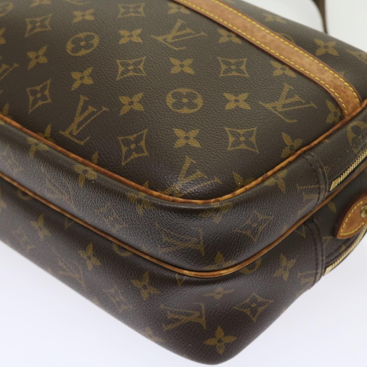 Louis Vuitton Reporter Brown Canvas Shoulder Bag