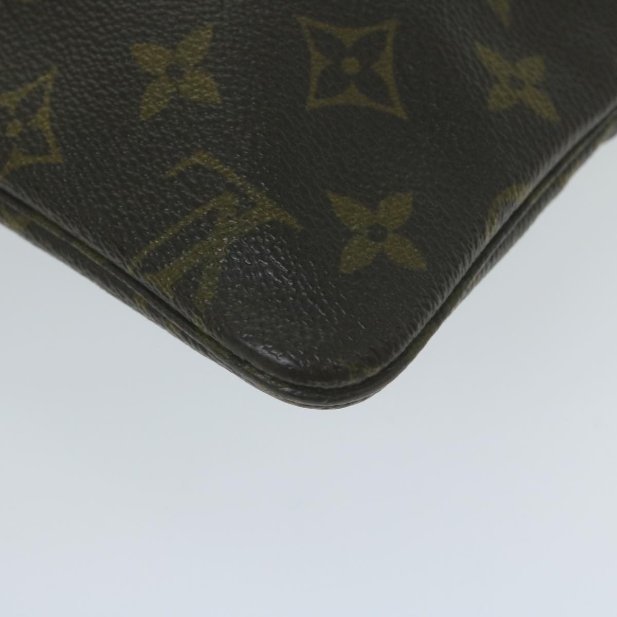 Louis Vuitton Pochette Brown Canvas Clutch Bag
