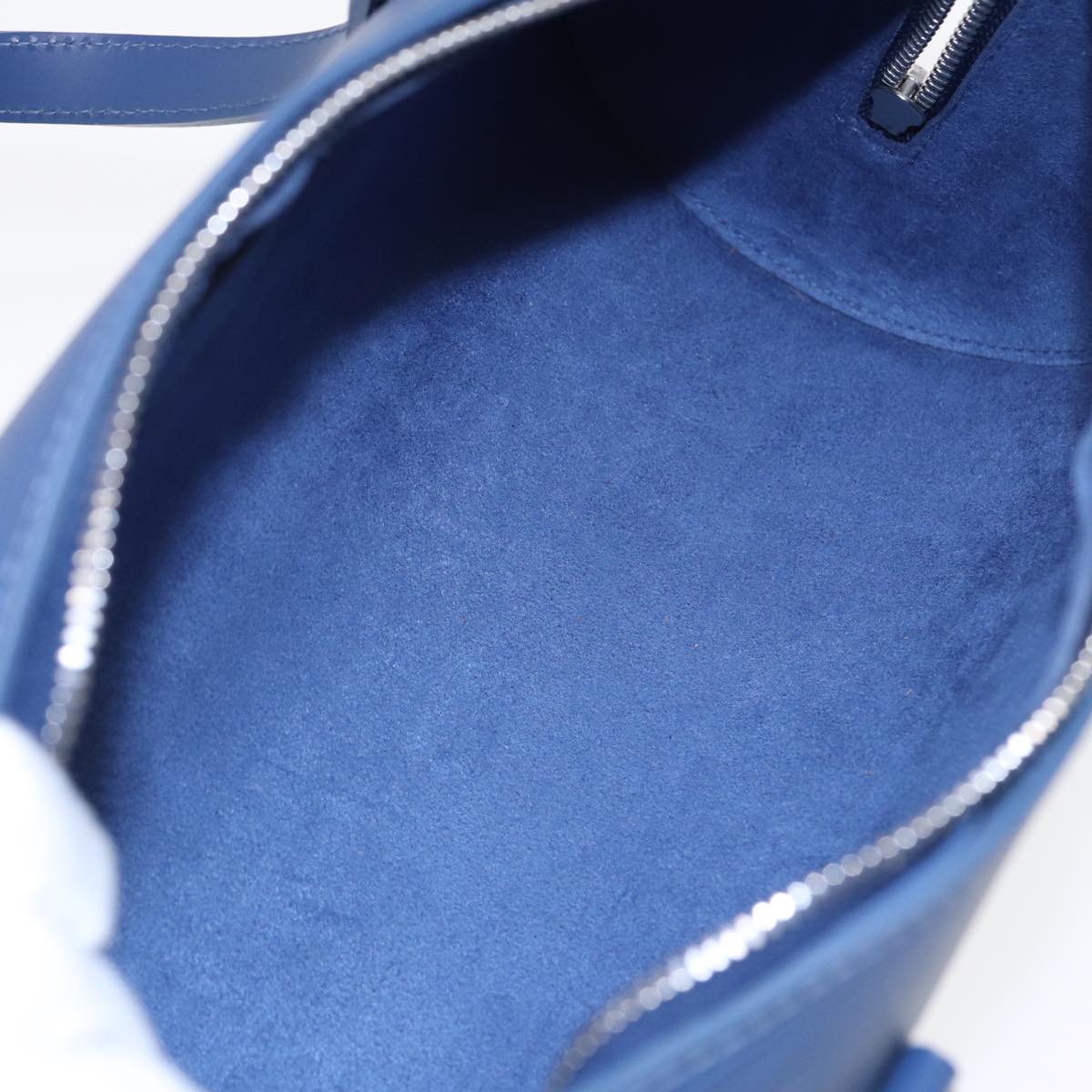 Louis Vuitton Papillon 30 Blue Leather Handbag