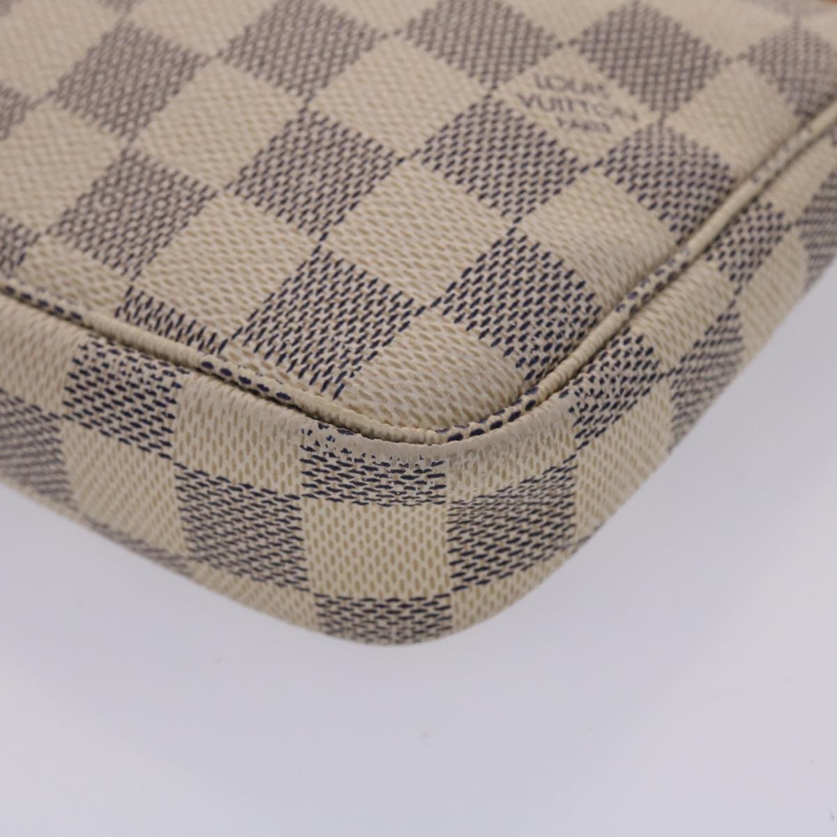 Louis Vuitton Pochette Accessoires White Canvas Clutch Bag
