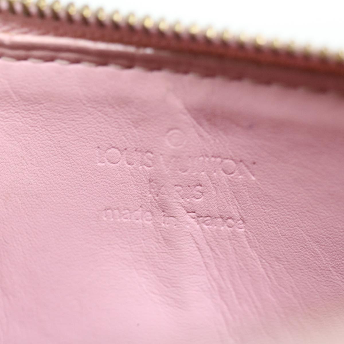 Louis Vuitton Pochette Brown Patent Leather Handbag