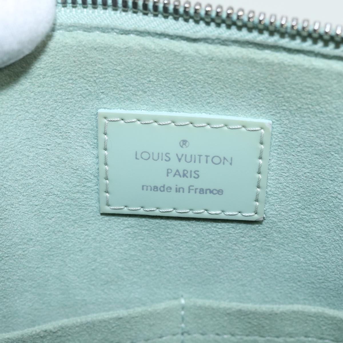 Louis Vuitton Alma Green Leather Handbag