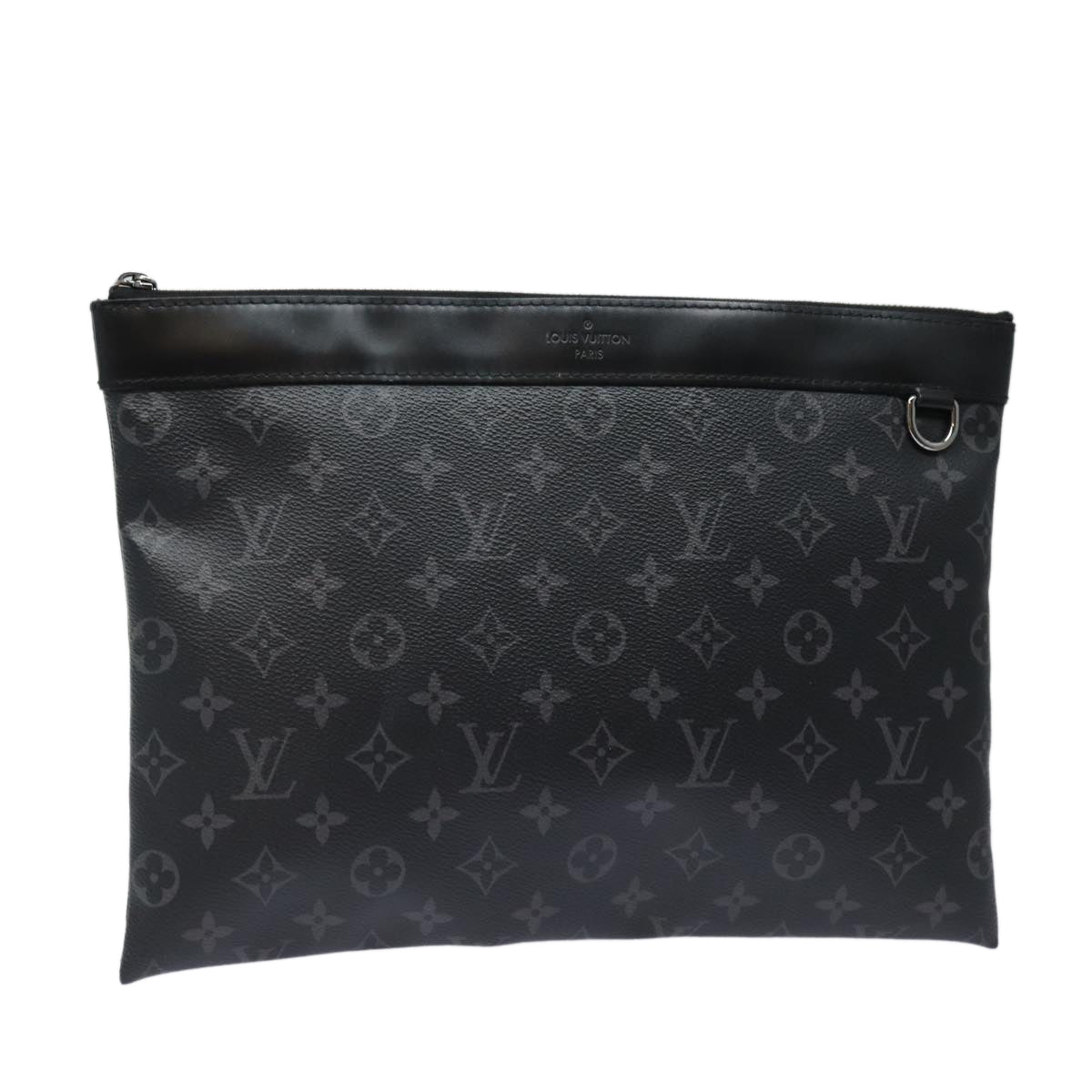 Louis Vuitton Discovery Black Canvas Clutch Bag