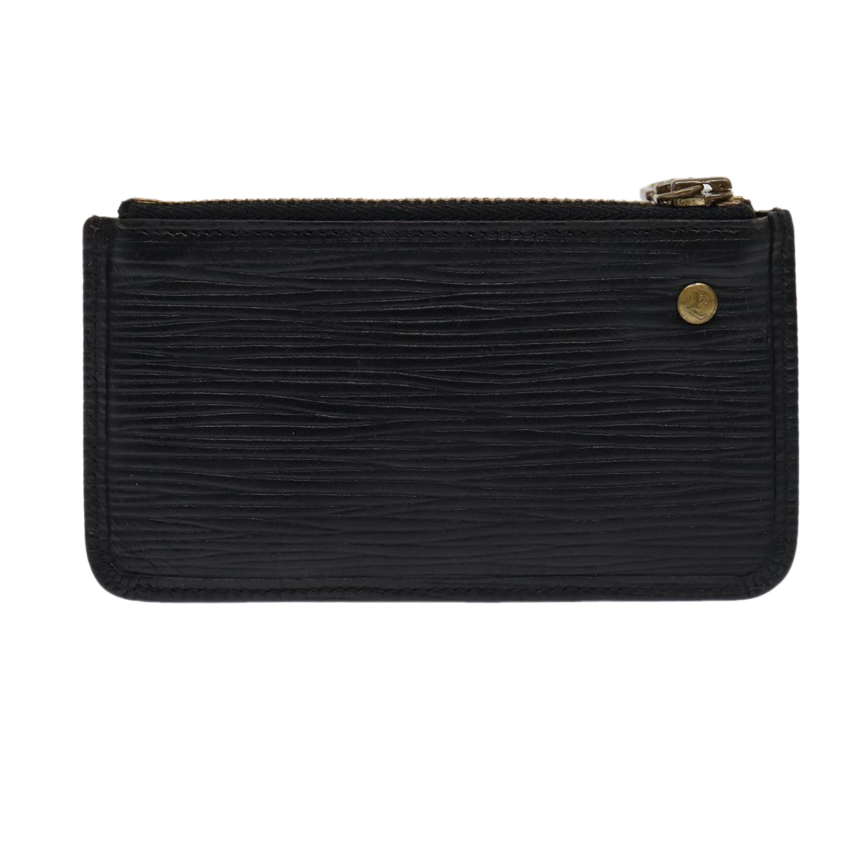 Louis Vuitton Pochette Clés Black Leather Wallet