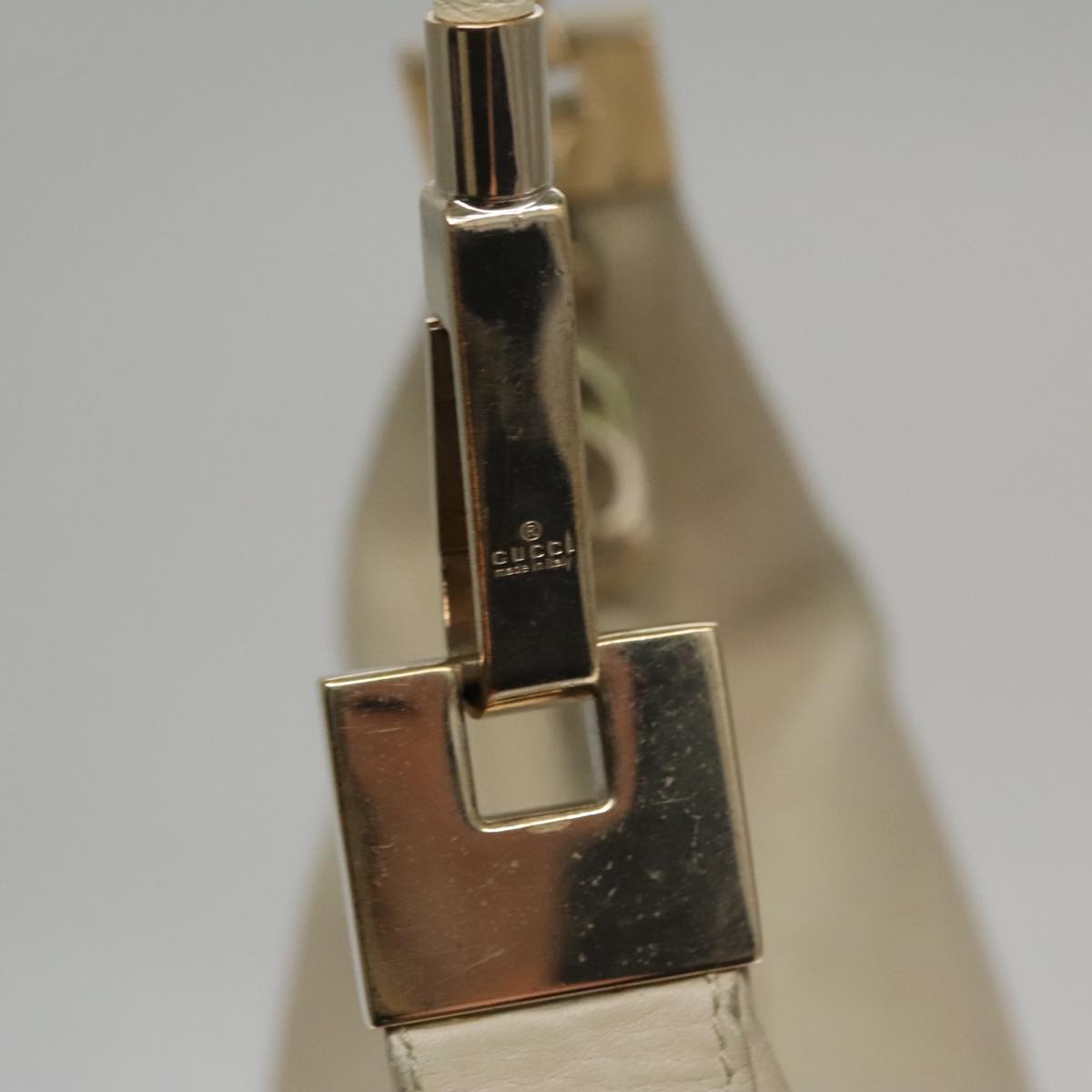 Gucci Hobo Beige Leather Shoulder Bag
