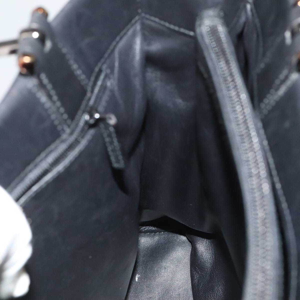 Gucci Black Leather Tote Bag