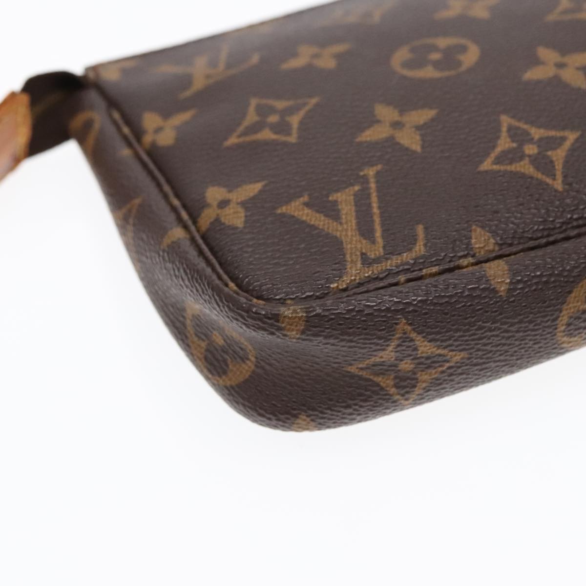 Louis Vuitton Pochette Accessoire Brown Canvas Clutch Bag