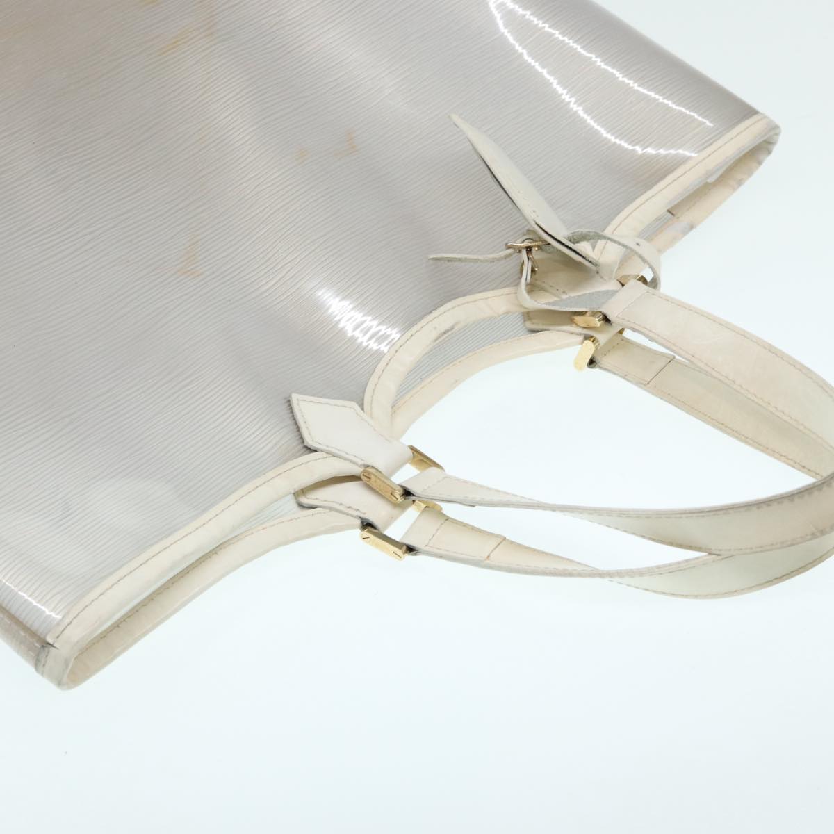 Louis Vuitton Lagoon Bay White Vinyl Tote Bag