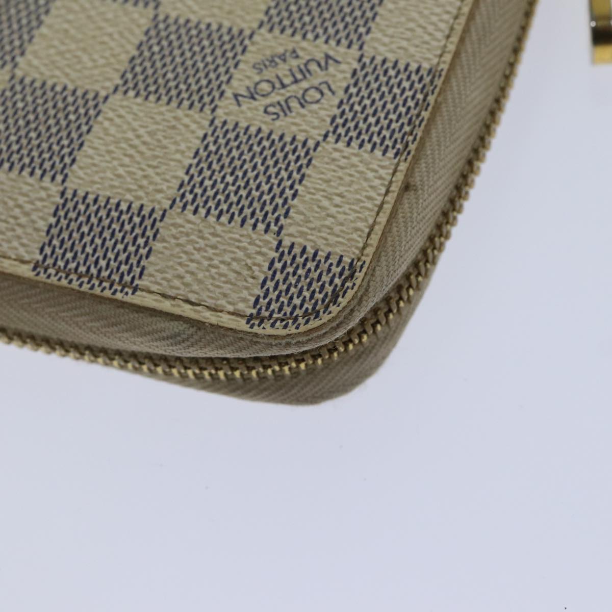 Louis Vuitton Zippy Wallet Blue Canvas Wallet