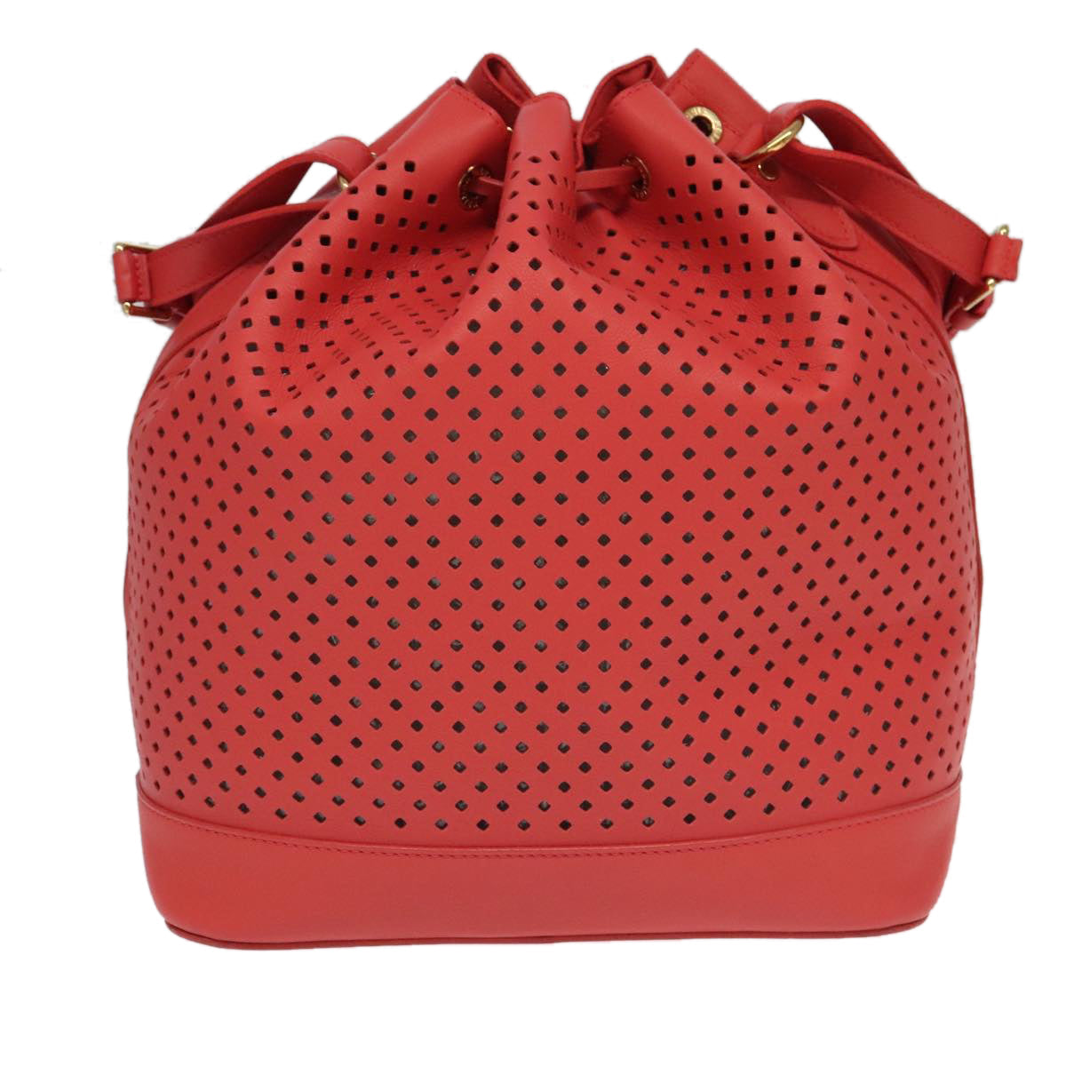Louis Vuitton Noe Red Leather Shoulder Bag