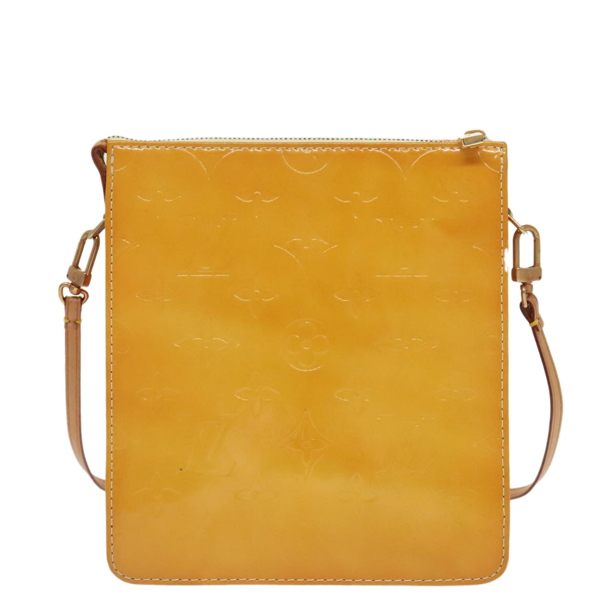 Louis Vuitton Mott Yellow Patent Leather Shoulder Bag
