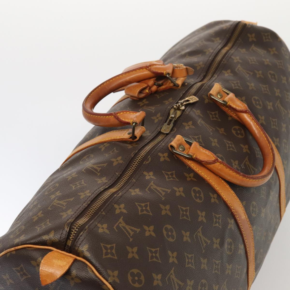 Louis Vuitton Keepall 60 Brown Canvas Travel Bag