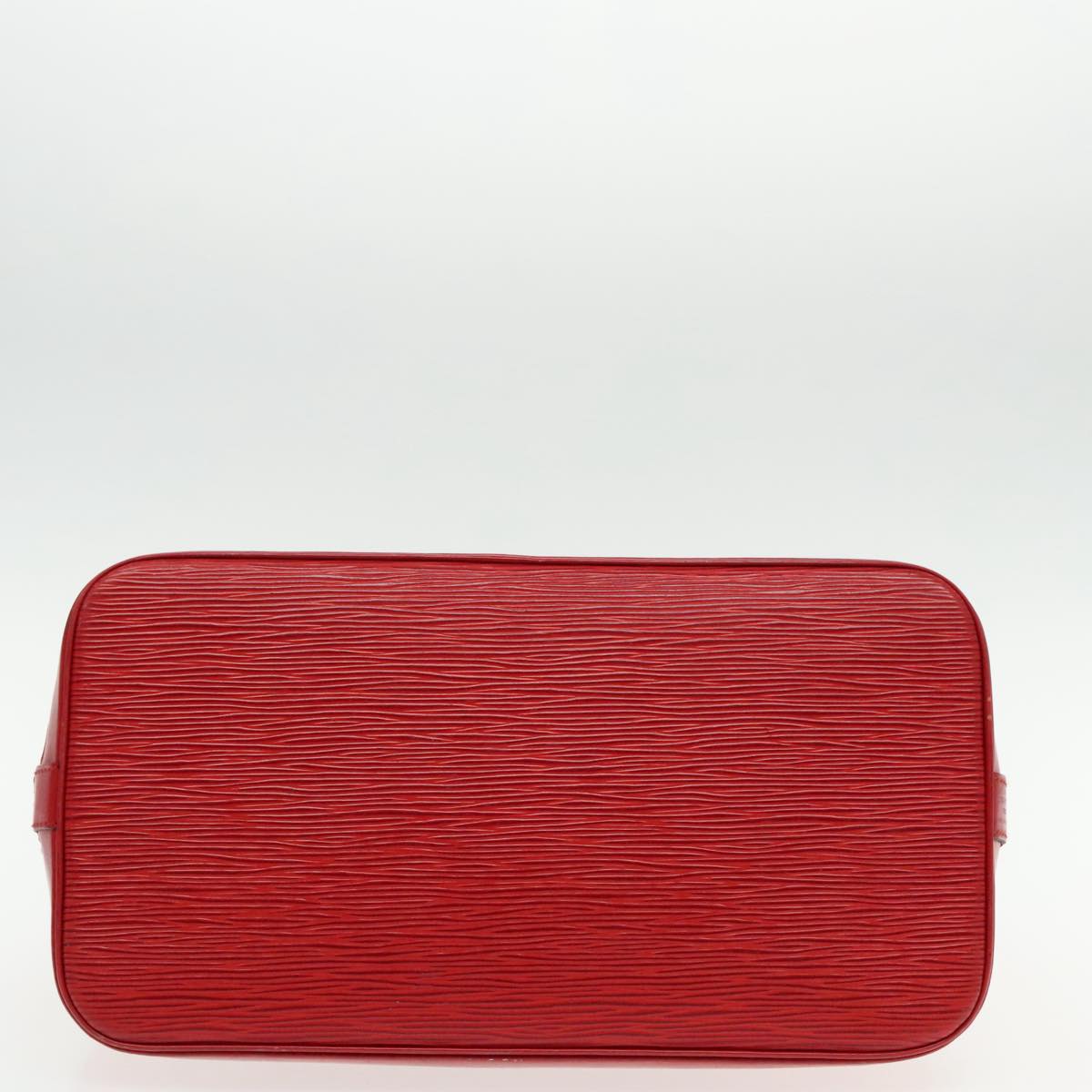 Louis Vuitton Alma Red Leather Handbag