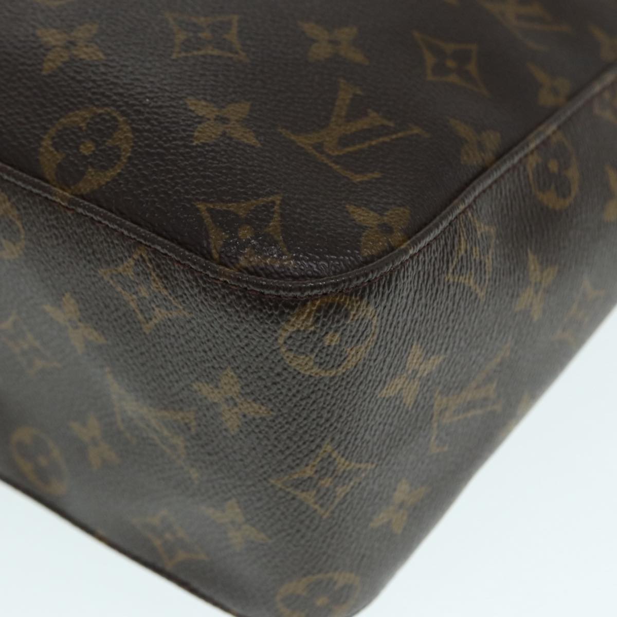 Louis Vuitton Looping Gm Brown Canvas Shoulder Bag