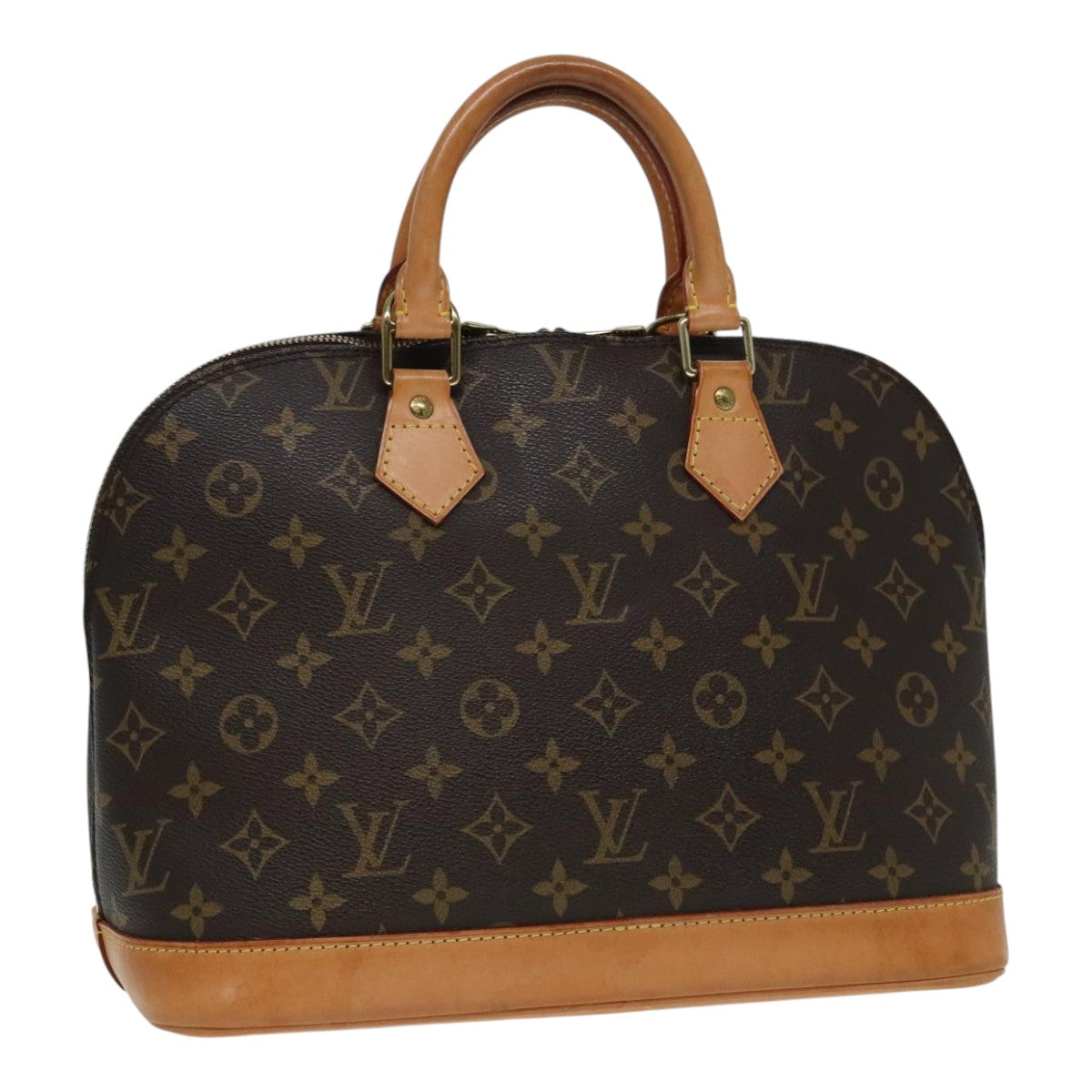 Louis Vuitton Alma Brown Canvas Handbag