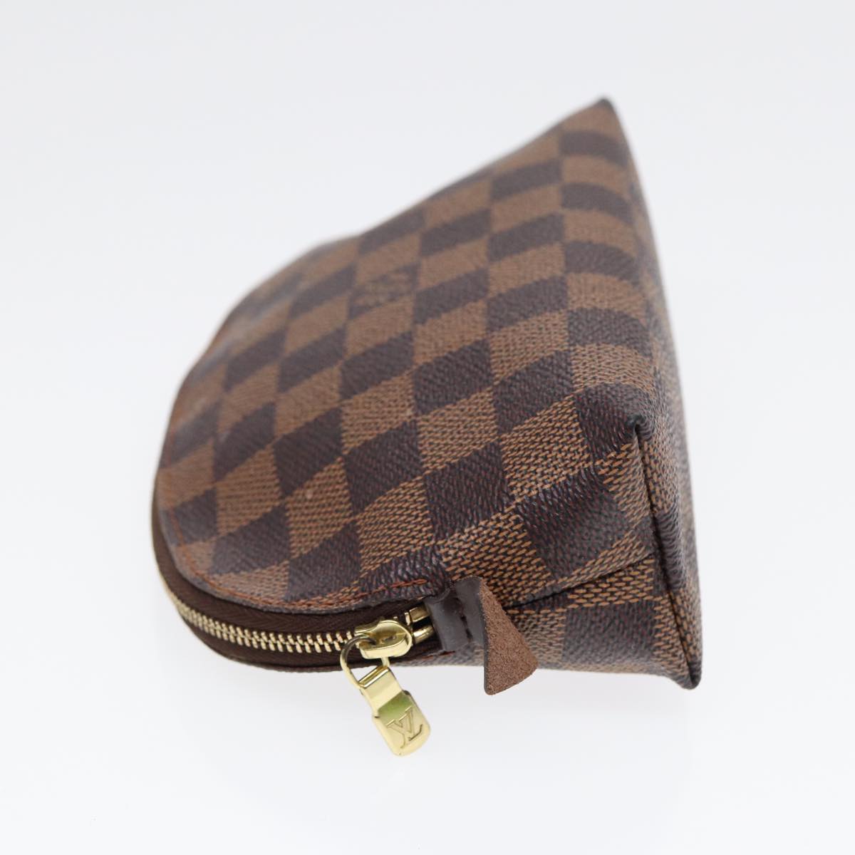 Louis Vuitton Trousse A Maquillage Brush Brown Canvas Clutch Bag