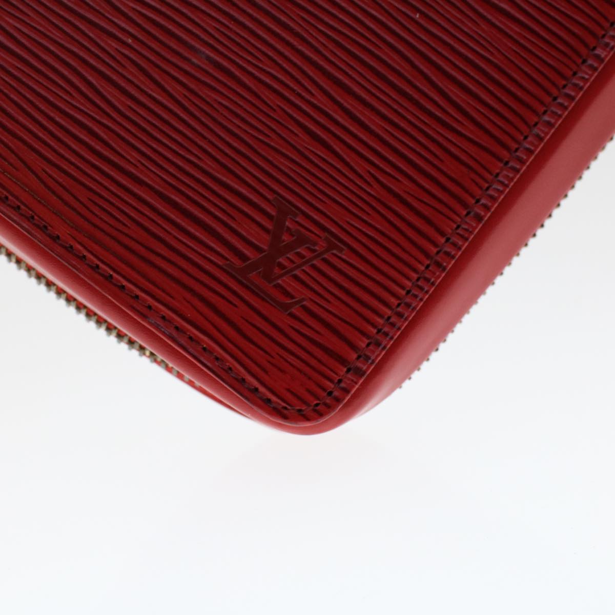 Louis Vuitton Pochette Red Leather Clutch Bag