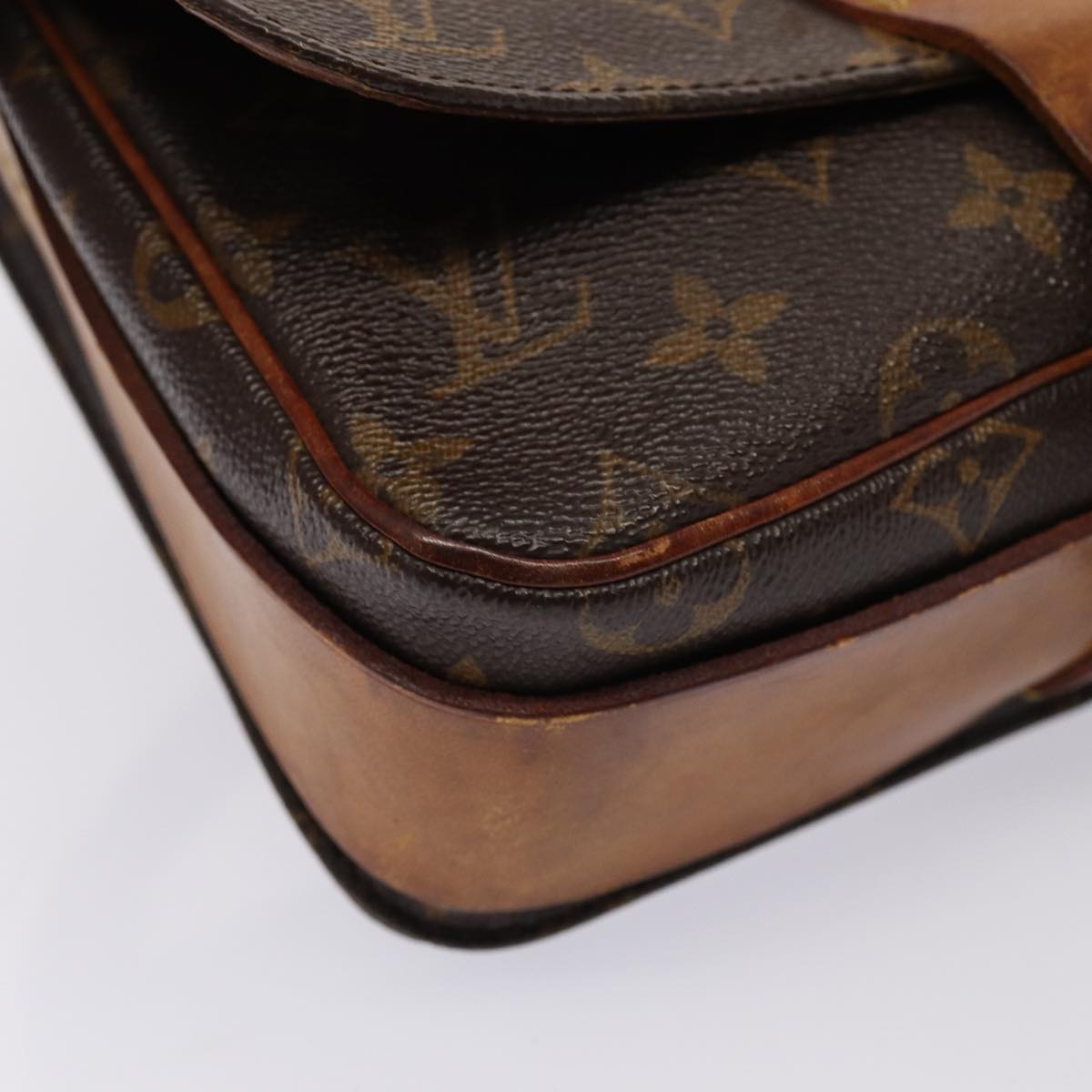 Louis Vuitton Cartouchiere Brown Canvas Shoulder Bag