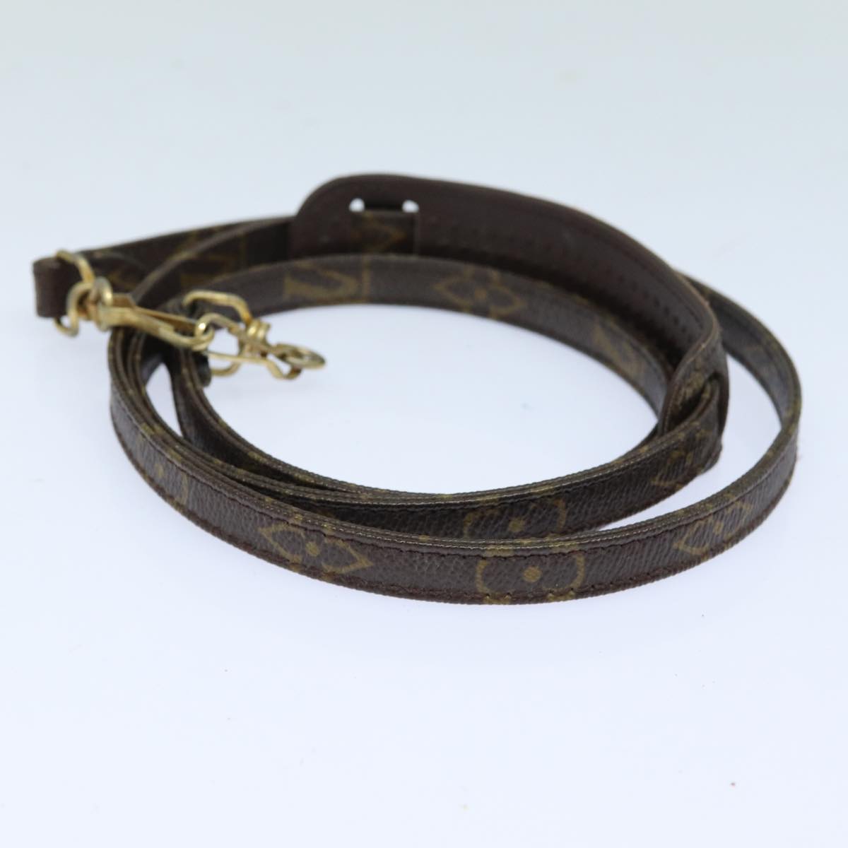 Louis Vuitton Shoulder Strap Brown Canvas Bag Jewelry