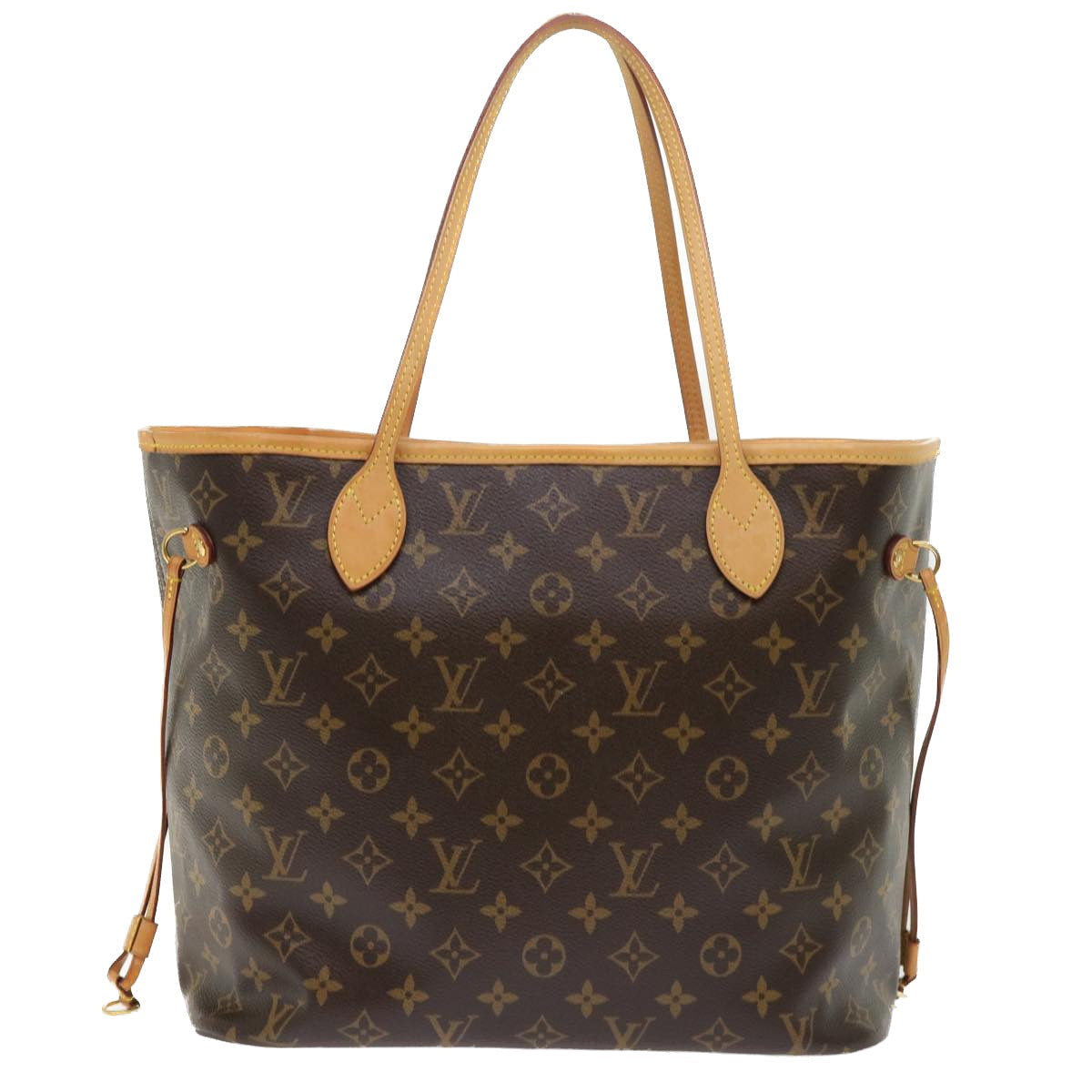 Louis Vuitton Neverfull Mm Brown Canvas Tote Bag