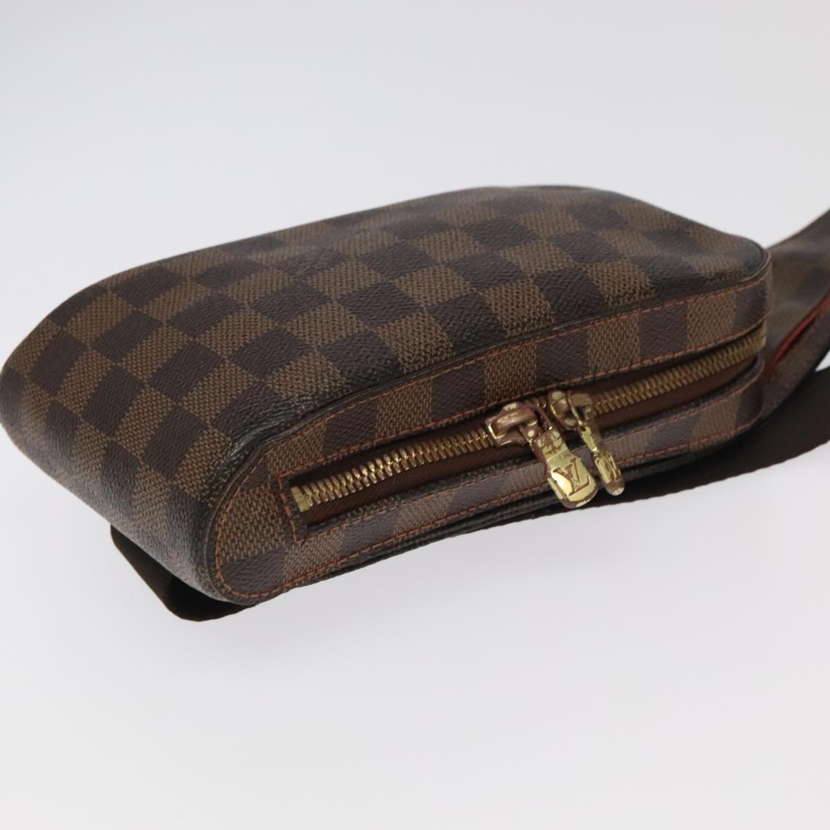 Louis Vuitton Geronimos Brown Canvas Shoulder Bag