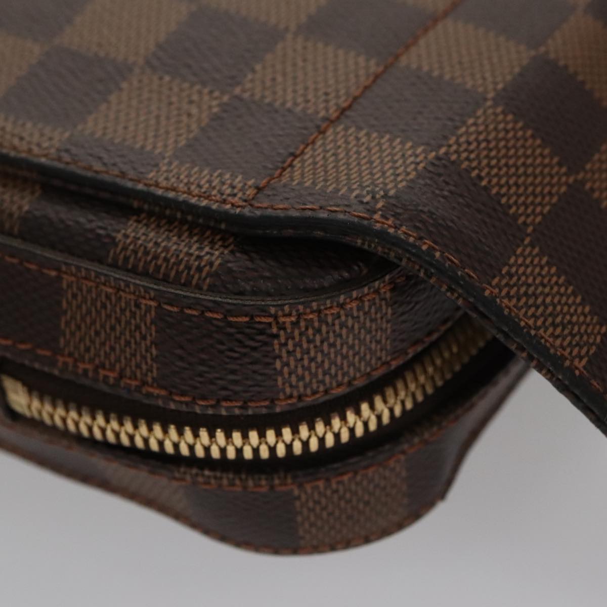 Louis Vuitton Geronimos Brown Canvas Shoulder Bag