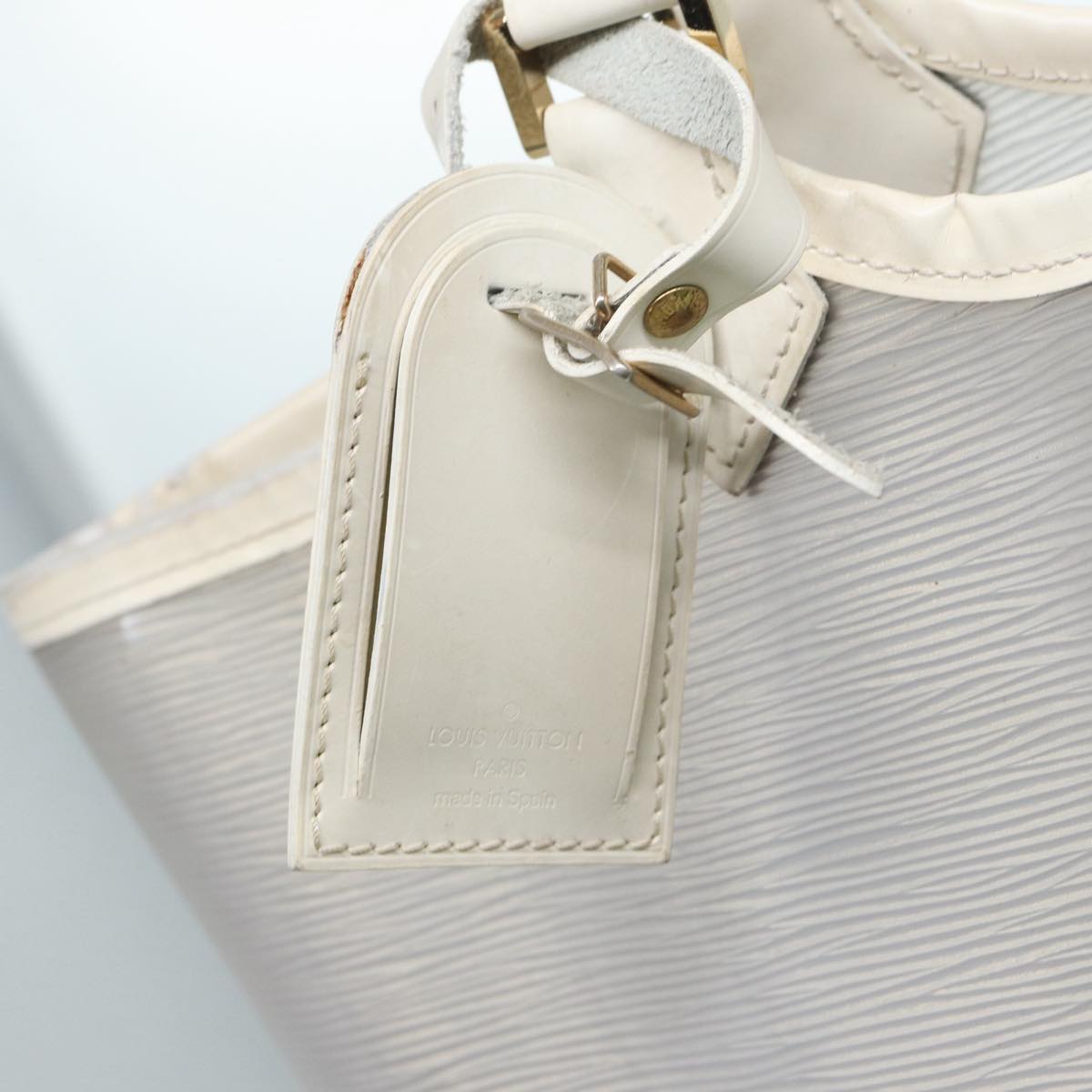 Louis Vuitton Lagoon Bay White Vinyl Tote Bag