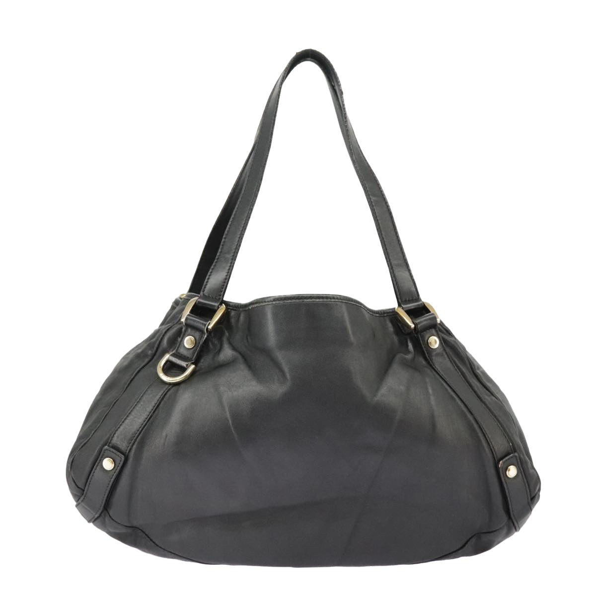 Gucci Abbey Black Leather Tote Bag