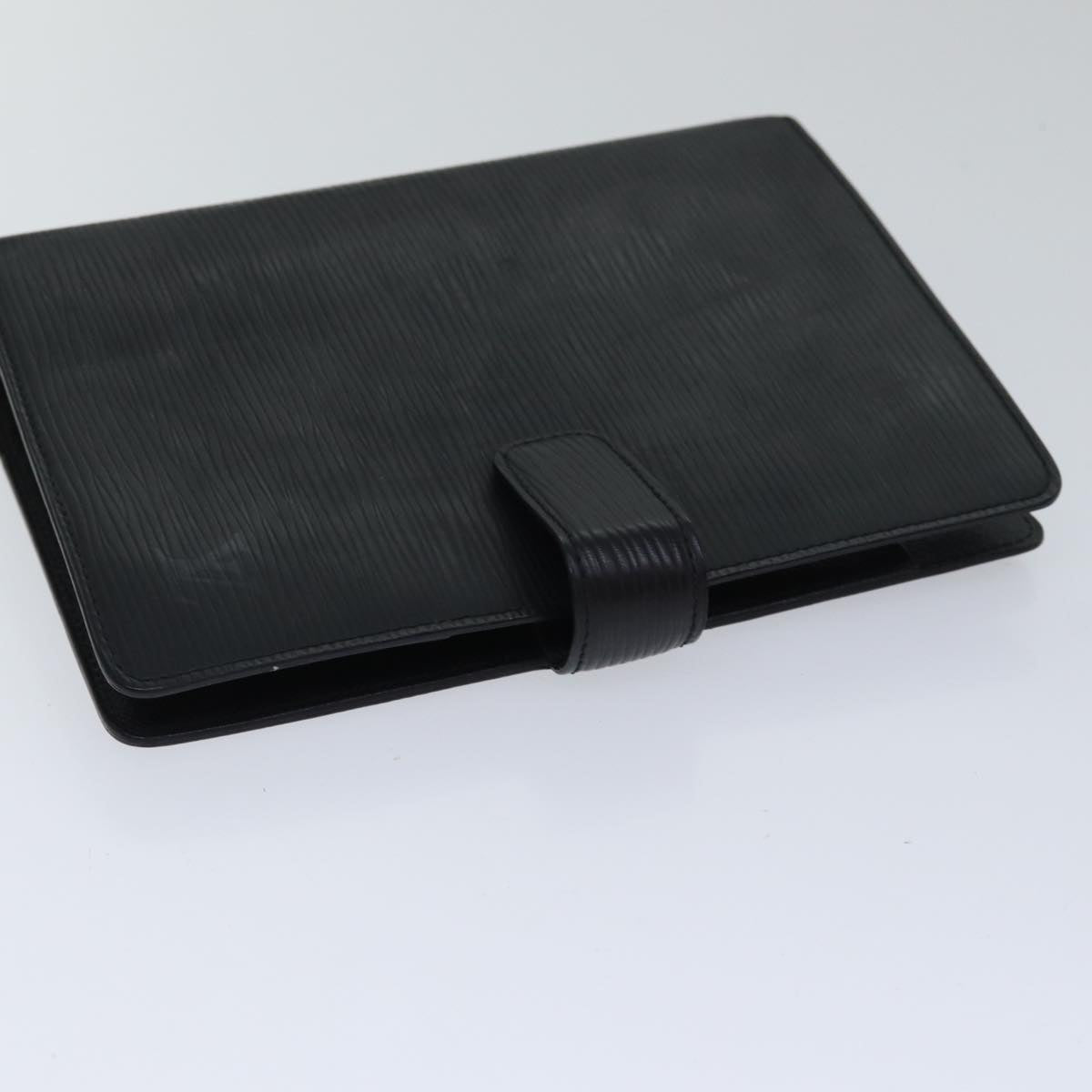 Louis Vuitton Agenda Mm Black Leather Wallet