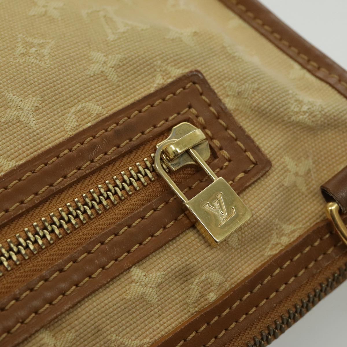 Louis Vuitton Catherine Beige Canvas Shoulder Bag