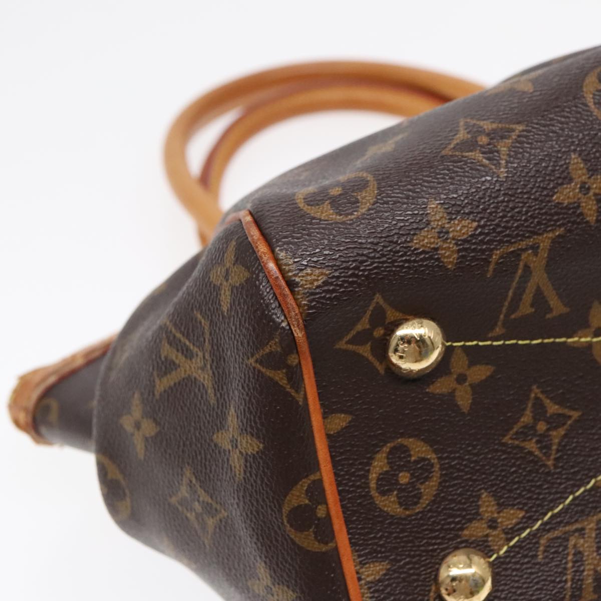 Louis Vuitton Tivoli Brown Canvas Handbag