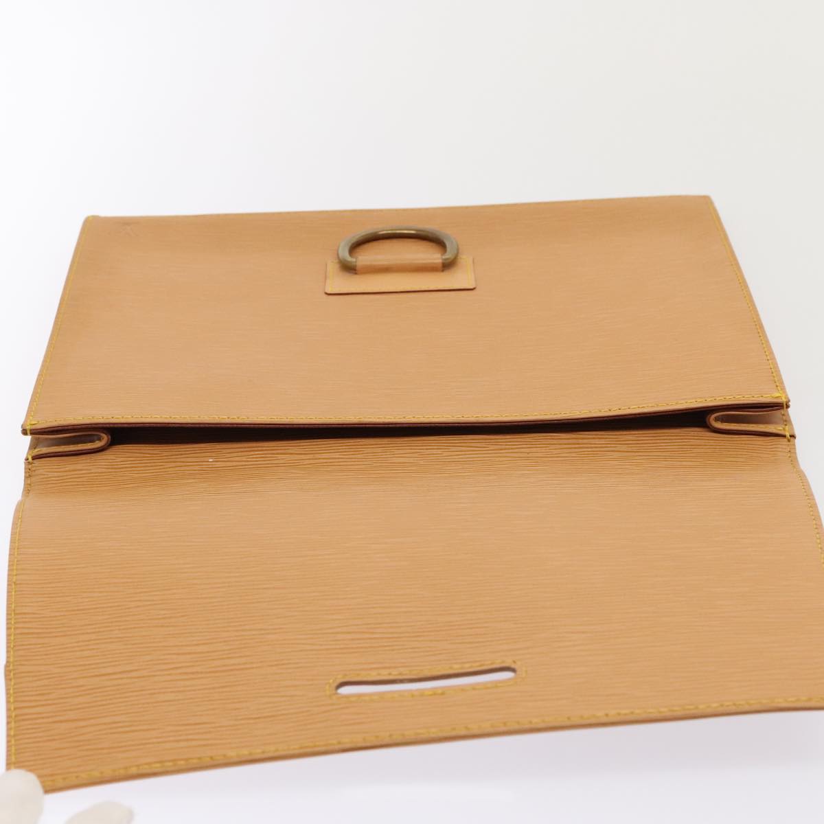 Louis Vuitton Jena Beige Leather Clutch Bag