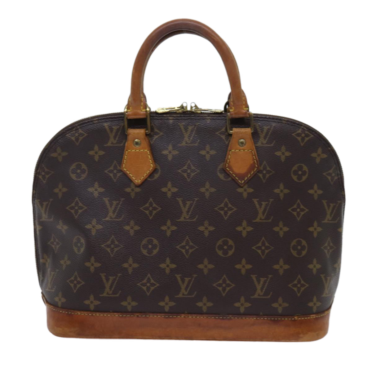 Louis Vuitton Alma Brown Canvas Handbag