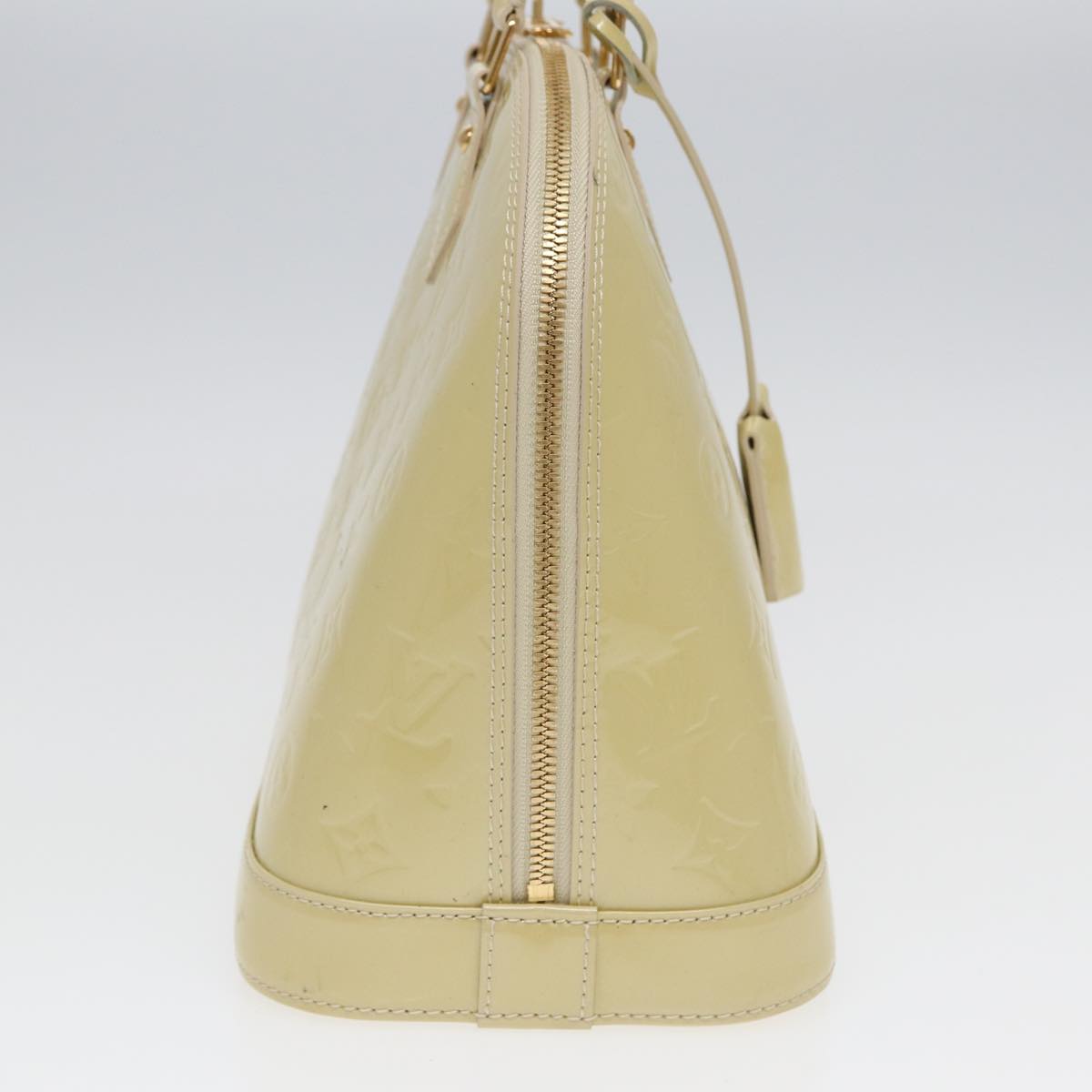 Louis Vuitton Alma Ecru Patent Leather Handbag